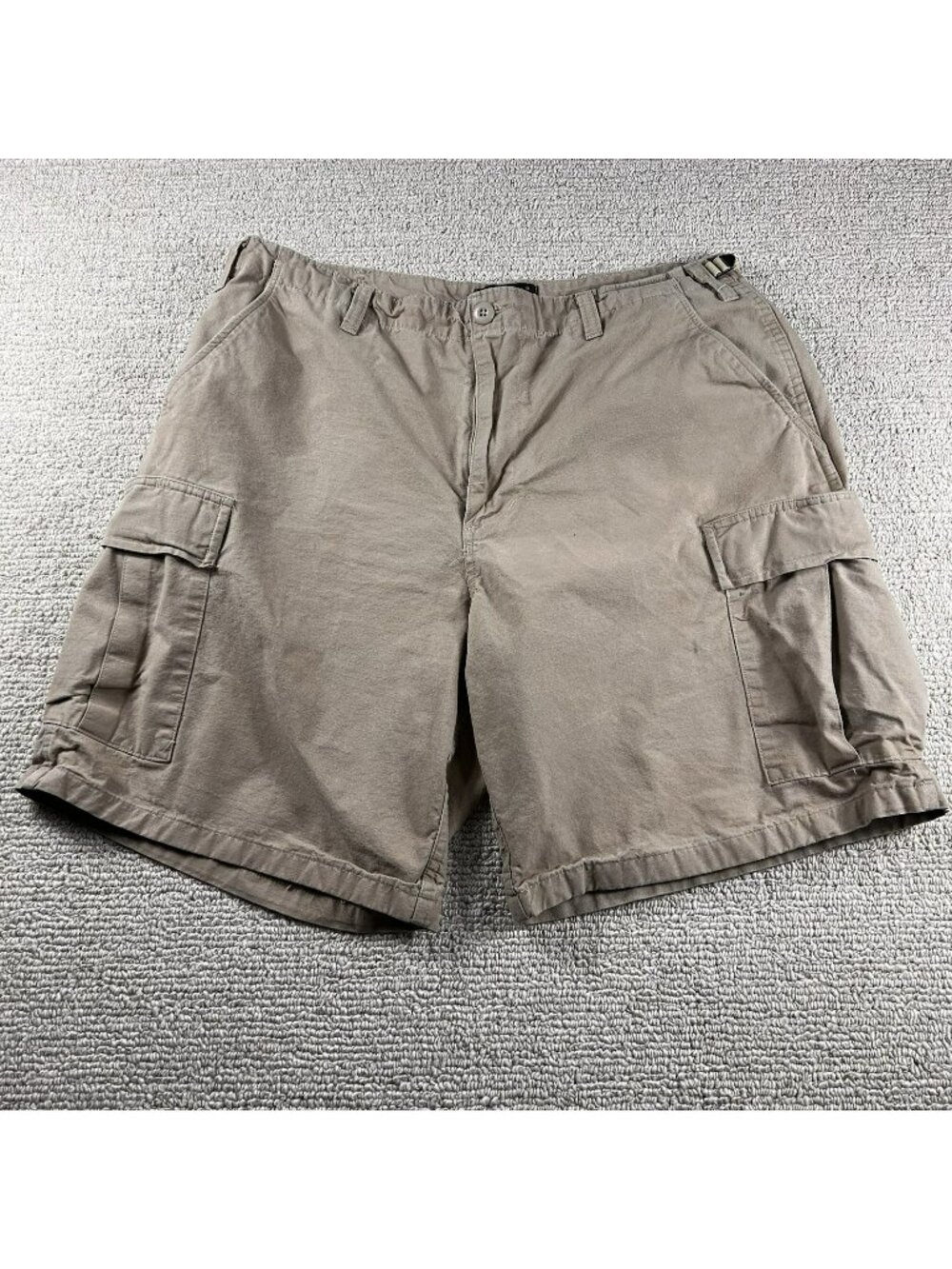 Tru-Spec Flat Front Cargo Work Shorts Pockets Beige Men’s Size 36 x 9 Large